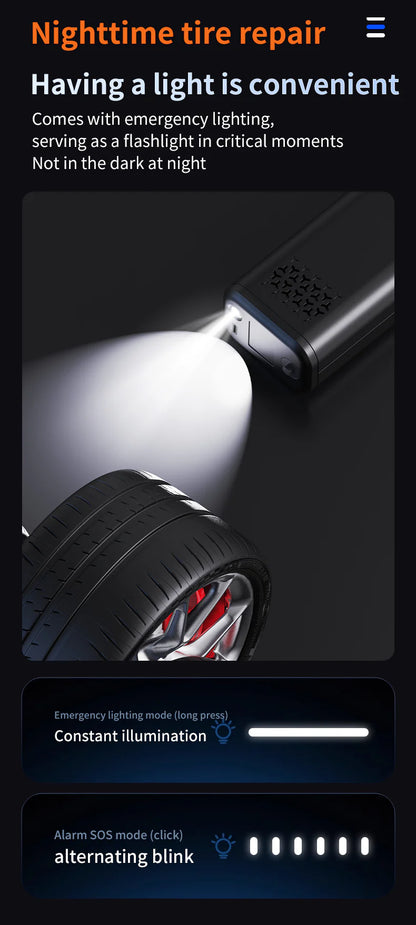 KORVA AirVac Pro 5-in-1 Cordless Car Vacuum + Tire Inflator